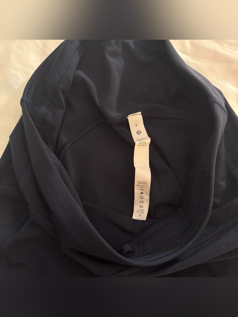 Lululemon Navy Wunder Train Leggings Sz 8 - Picture 2 of 6